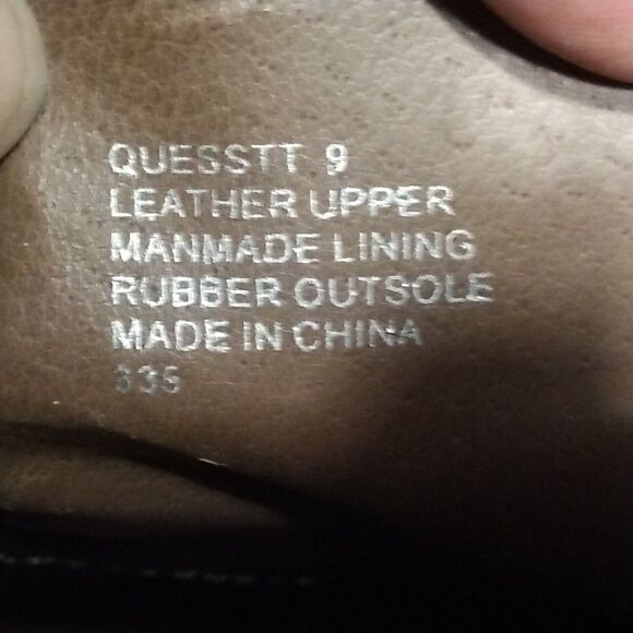 Steve Madden Quesstt Ankle Boots Brown Leather Buckle Strap Detail Women's Sz 9 - Picture 13 of 13